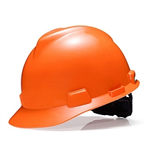 梅思安 V-Gard标准型安全帽 (橘黄) 超爱戴  101729